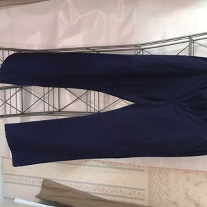 Navy adjustable chinos